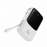 Baseus prenosna baterija 10.000mAh 20W powerbank lightning bela PPQD060002 | Shoptok.si