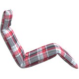  Sklopiva ležaljka za sunčanje s crvenim kariranim uzorkom 175x54x8,5 cm Oxford tkanina | shoptok.hr