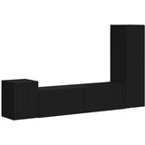  Komplet TV omaric 4 pcs Črna Konstruiran les - - črna - 61.6 - 30 x 31 x 100 cm - 2025-vidaXL-Uvoz_2 | Shoptok.si