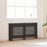  Pokrov za radijator crni 152 x 19 x 81,5 cm MDF | shoptok.hr