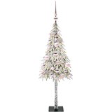  Božićno drvce s 150 LED svjetlima Bijelo 120 cm PE i čelik | shoptok.hr