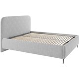 MID.YOU OBLAZINJENA POSTELJA 180 cm x 200 cm , les, tekstil, leseni material siva | Shoptok.si