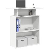 vidaXL Recepcijski stol bijeli 100x40x104 cm izrađeno drvo u