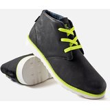 Gemre Black-neon men's derby shoes Haytham | Shoptok.si