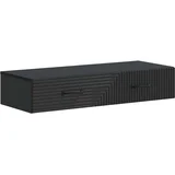 Stenska stranska miza Črna 87,5 x 34,5 x 17 cm Inženirski les, (5000232381)