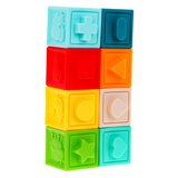  Set 20 senzoričnih žogic in kock z različnimi vzorci - pisan | Shoptok.si
