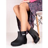 SHELOVET Low black women's wellies Cijene