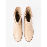 Shelvt Comfortable beige ankle boots with ruffles | Shoptok.si