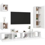  5-dijelni set TV ormarića bijeli od iverice | shoptok.hr