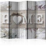 Artgeist Paravan Inscription Home I, 5-Delni, Dvostranski | Shoptok.si