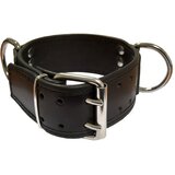 Mister B Leather Slave Collar D-Rings Broad Black Cijene