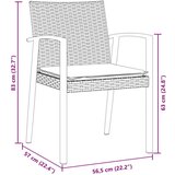  Set dveh Rjava PE ratan 2-sedežni Vzdržljivo Zunanja stol, (22087524) | Shoptok.si