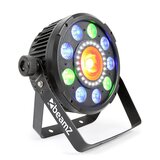 Beamz BX96 PAR 9 X 9 W 6V1, RGBW-UV LED-LUČKE, 24 X SMD LED-LUČKE, COB TEHNOLOGIJA, DALJINSKI UPRAVLJALNIK | Shoptok.si