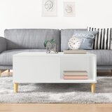  Stolić za kavu bijeli 80 x 80 x 36,5 cm od konstruiranog drva | shoptok.hr