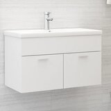 vidaXL Omarica za umivalnik bela 80x38,5x46 cm iverna pl. Cene
