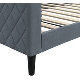  Dnevni krevet tamnosivi 100 x 200 cm baršunasti | shoptok.hr