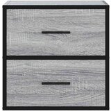vidaXL Stenska nočna omarica 2 kosa siva sonoma 40x31x39,5 cm | Shoptok.si