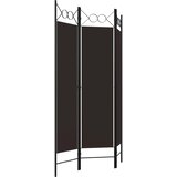 Sobna pregrada s 3 panela smeđa 120 x 180 cm | shoptok.hr