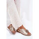 S. BARSKI Shimmering Women's Sandals With Decorative Detail S.Barski | Shoptok.si
