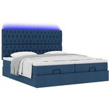 vidaXL otomanski okvir kreveta s madracima plavi 180x200cm od tkanine | shoptok.hr
