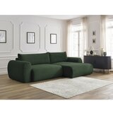 Bobochic Paris Tamno zelena sklopiva kutna garnitura od samta (s desnim kutom) Lucien – | shoptok.hr
