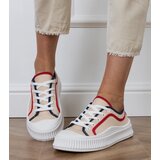 Gemre Beige Women's Platform Sneakers Salis | Shoptok.si