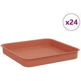  Kvadratna posuda za cvijeće 24 pcs Crvena cigla 15 x 15 x 2 cm | shoptok.hr