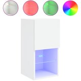 Maison Chic TV omarica - TV stojalo - Televizijska omarica z LED lučkami 2 kosa bela 30,5x30x60 cm, (21700849) Cene