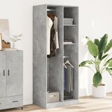  Ormar siva boja betona 80x50x200 cm od konstruiranog drva | shoptok.hr