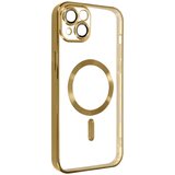 Silikonska futrola magsafe iphone 14 zlatna