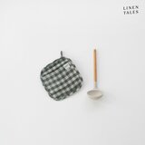 Linen Tales Lanena kuhinjska rokavica Forest Green Gingham – Cene