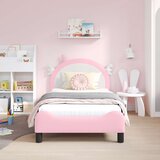  Krevet za djecu s uzglavljem Ružičasta 80 x 160 cm PU | shoptok.hr