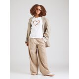 Only Majica 'ONLMARCY' bronasta / bela | Shoptok.si