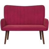 SOFA za dvije osobe Vinska crvena 115 x 61 x 87 cm Baršun | Eponuda.com