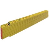 STABILA sklopivi metar Tip 707, 2 m, žuta, metričko mjerilo, kutna funkcija, sklopivi metar od PEFC certificiranog drva, spojevi od poliamida Holz-Gliedermaßstab Type 700 1304 mjerna skala ... | Eponuda.ba