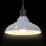 vidaXL obesek svetilka nastavljiva po višini E27 Gloss Grey Ø 31 cm | Shoptok.si