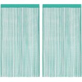  Zavjese od špage 2 kom. tirkizne 100x250 cm | shoptok.hr