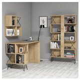 Hanah home radni sto i polica za knjige Extra 2 - hrast | Eponuda.com