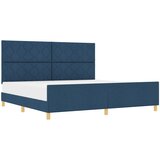 vidaXL Postelja Modra 200x200 cm Tkanina, (22049071) Cene
