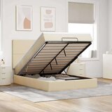  Otomanski krevet s madracem i LED krem 140x190 cm tkanine | shoptok.hr