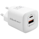 Qoltec 50763 mobile device charger Laptop, Portable gaming console, Power bank, Smartphone, Smartwatch, Tablet White AC Fast charging Indoor Cijene