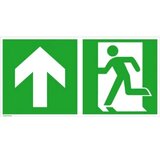 Signal rute za izbjegavanje folija Izlaz u slučaju nužde lijevo, smjer prema gore, ravno SafetyMarking 38.3026 (Š x V) | Eponuda.ba