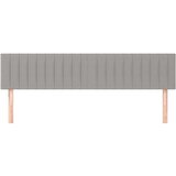  Posteljno vzglavje 2 kosa svetlo sivo 90x5x78/88 cm blago, (20792688) | Shoptok.si