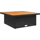  4-dijelni vrtni blagovaonski set od poliratana s jastucima crni | shoptok.hr