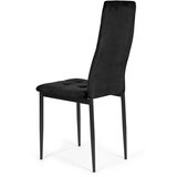  Set od 4 crne baršunaste stolice za blagovaonicu i dnevni boravak ModernHome | shoptok.hr