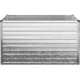  Povišeni vrtni krevet Srebrna 100 x 80 x 55 cm cinkani | shoptok.hr