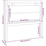  Uzglavlje za krevet 105,5 x4 x 100 cm od masivne borovine | Eponuda.ba