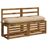  Jastučić za klupu VIANEN 100% poliester Krem 110 x 30 x 12 cm - Krem 110 x 30 x 12 cm | shoptok.hr