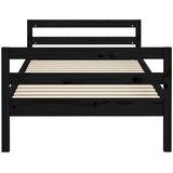  Okvir za krevet crni 75 x 190 cm od masivne borovine | Eponuda.com