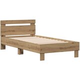 vidaXL Posteljni okvir artisan hrast 90 x 190 cm Konstruiran les, (5000022809) Cene